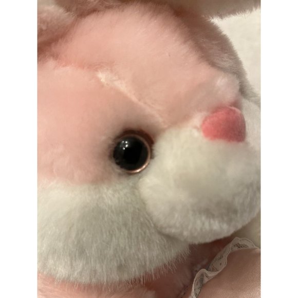 Cuddle Witt Rabbit Plush Satin Egg Easter Pink Eyes 16 inch - Picture 4 of 9